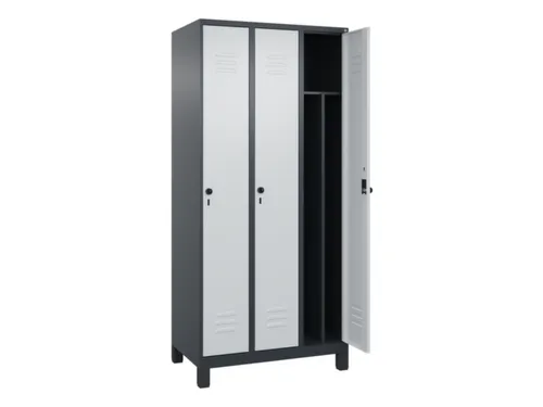 locker voor scheiding van kleding,HxBxD 1950x900x500mm,3vak
