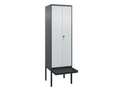 locker voor scheiding van kleding,HxBxD 2120x600x815mm,2vak