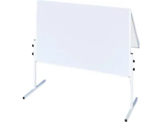 inklapbaar presentatiebord H 1900mm bord HxB 1500x1200mm bord doos wit - 1