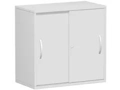 kantoor-schuifdeurkast 798x800x425mm hout romp+front Ral7035 2 OH