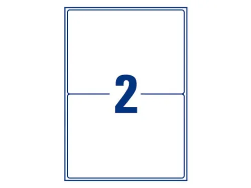 Etiket Avery Zweckform L7916-10 210x148mm polyethyleen wit 20 stuks
