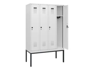 schoollocker,HxBxD 1950x1200x500mm,4vak,vak B 300mm,draaigrendel - 1