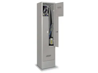 Z-garderobekast,HxBxD 1850x400x500mm,vak B 400mm,RAL7035,front RAL7035 - 1