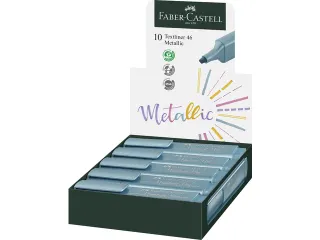 Markeerstift Faber-Castell 46 metallic blauw - 7