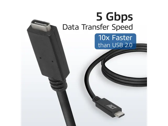 Kabel ACT USB 3.0 to USB-C verlengkabel 2m