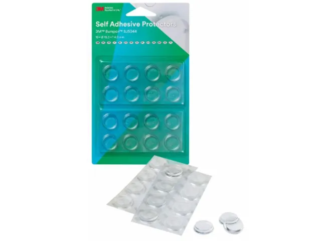 Zelfklevende stootdoppen Bumpon Transparant Blister 16 Stuks