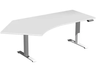 Elektrisch in hgte vst. hoekbureau,HxBxD 630-1280x2166x1130mm - 1