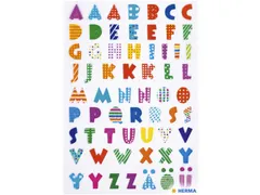 Etiket Herma 6291 Kleurrijke Letters Stone 62 stuks