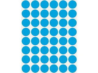 etiket Zweckform 18mm rond blister 22 vel a 48 etiketjes blauw - 2