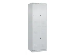 dubbeldekse locker,HxBxD 1850x600x500mm,2x2vak.,vak B 300mm