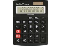 Calculator Rebell-8118-12-BX zwart desktop