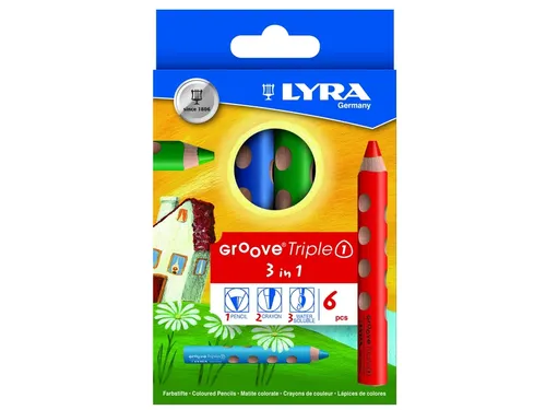 Kleurpotlood LYRA Groove Triple One 6 kleuren