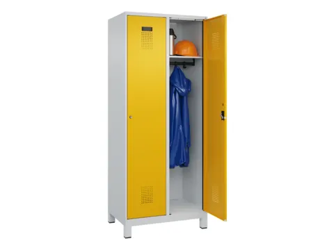 locker,HxBxD 1950x800x500mm,2vak,vak B 400mm,cil.-slot,voeten