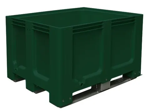 Stapelcontainer Pe Hxbxd 760x1200x1000mm 610 Liter 3Sledepoten Groen