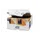 Linstyle Dinnerservet 39x39cm 1/4 vouw oranje 12x50 stuks