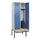 locker met bank,HxBxD 2120x800x815mm,2vak,vak B 400mm,draaigrendel