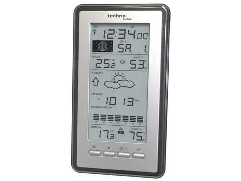 Weerstation Technoline WS 9040-IT 100x178x28mm zilver/grijs met 1 buit