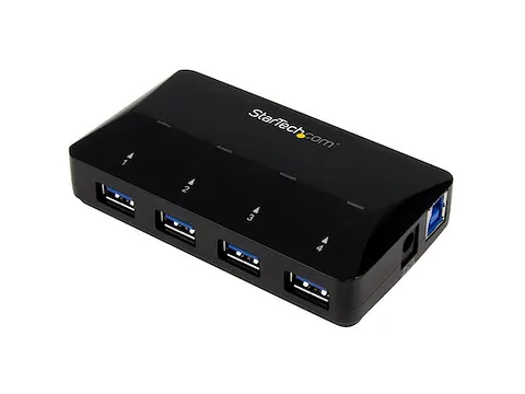 4-Poorts USB 3.0 Hub met specifieke oplaadpoort