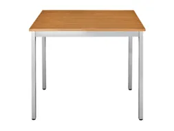 Tafel Vierkant 70x60 Cm Rechthoekig Frame Aluminium Blad Kersenhout