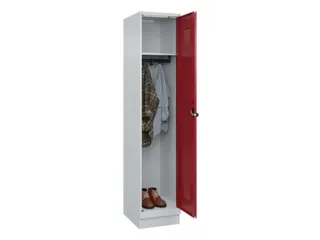 locker,HxBxD 1950x400x500mm,1vak,vak B 400mm,draaigrendel,sokkel - 1
