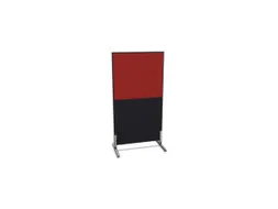 scheidingswand,HxB 1545x800mm,CC-zwart,BN4011-rood