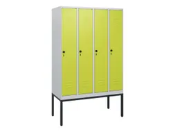 locker,HxBxD 1950x1200x500mm,4vak,vak B 300mm,draaigrendel