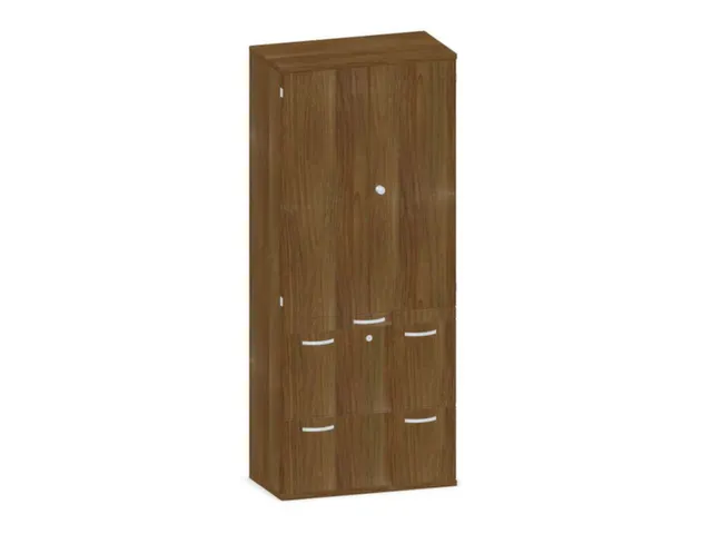 kantoorkast,HxBxD 1920x800x430mm,decor romp noten,decor front noten