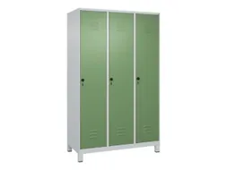 locker,HxBxD 1950x1200x500mm,3vak,vak B 400mm,draaigrendel,voeten