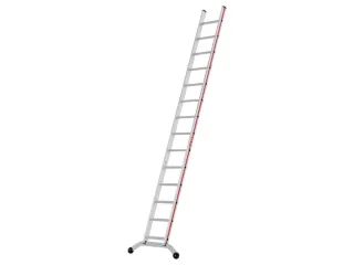 ladder,eenzijdig,14,verstevigde treden,balk L 3,72m,aluminium - 2