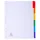 Tabblad Karton 160 Gram A4 + index 6 tabs wit