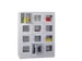 Armoire Multicases Portes Vitrées Hxlxp 1518X1230X500Mm 12Cases Large