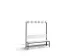 Banc 1500mm Lames Pvc Patères Porte-chaussures Simple Ral7021
