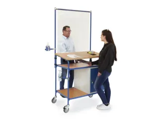Mobiele lessenaar,m. hygiëne-uitrusting,HxBxD 2305x1105x659mm,m. kast - 2