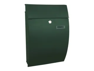 muurbrievenbus,staal,groen,HxBxD 480x322x155mm,inworp/uitname voor - 1