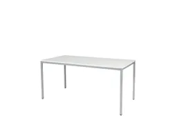 Domino Basic Tafel Vaste Hoogte 1600x800mm Grijs 25mm Alu 4-Poots