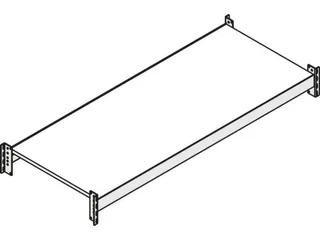 houten vloer,v. breedvakstelling,BxD 1350x800mm,vakl. 400kg,m. borgpen - 2