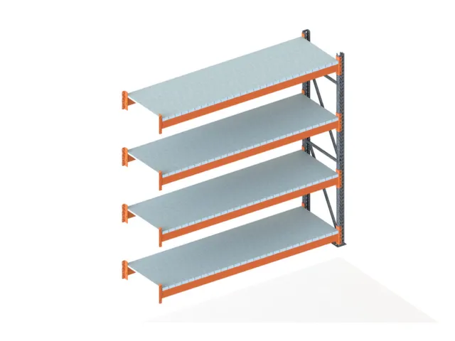 Breedvakstelling Aanbouwveld 2700x2700x800mm 4 Stalen Legborden