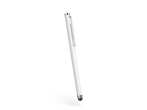 Stylus Pen Hama Easy met soft touch punt en clip wit
