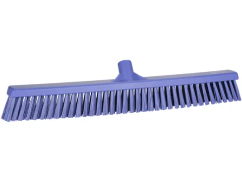 Vikan Hygiene combiveger hard/zachte vezels 610mm paars