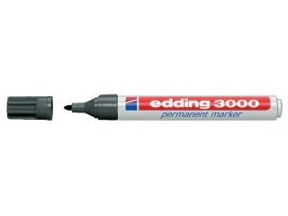 Viltstift edding 3000 rond grijs 1.5-3mm - 1