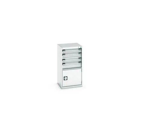 ladekast HxBxD 1000x525x525mm 4laden romp RAL7035 front RAL7035