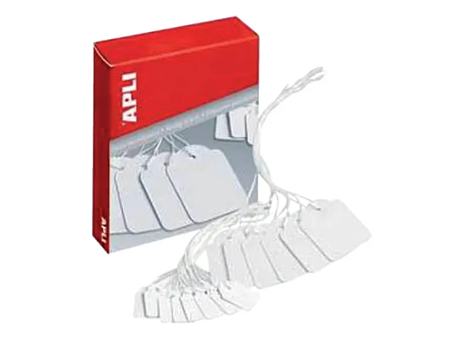 Label Karton Nr388 15x24mm Wit Met Koord