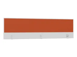 opzetpaneel,v. bureau,aanbouw achter,B 2000mm,Bl-wit,BN3012-oranje
