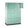 lockerkast,RAL 7035/RAL 7021,HxBxD 1950x1220x500mm,4x4vakken,cil.-slot