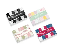 Designboek Craft 4x assorti 11.5x16.5cm 24 vel