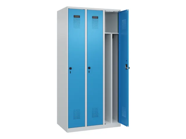 locker voor scheiding van kleding,HxBxD 1850x900x500mm,3vak