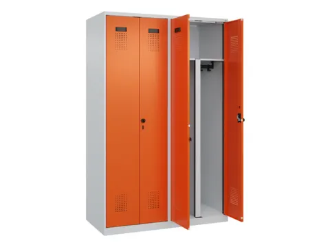 PBM-locker,HxBxD 1850x1200x500mm,4vak,vak B 300mm,draaigrendel