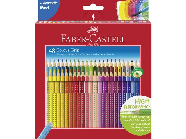 Crayon couleur FC Grip 48 pces en 2 lignes de 24 pces dans un etui en