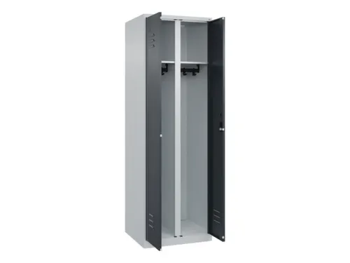locker voor scheiding van kleding,HxBxD 1850x600x500mm,2vak