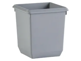 Papierbak Kunststof vierkant taps 36cm hoog Grijs 27 liter - 1